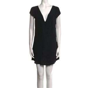 Reformation Black V-Neck Dress